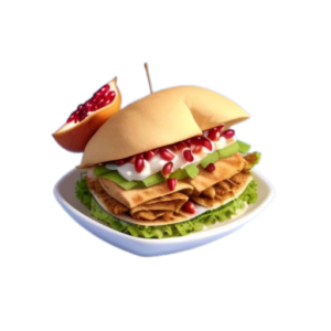 Pomegranate in Shawarma extra spicy