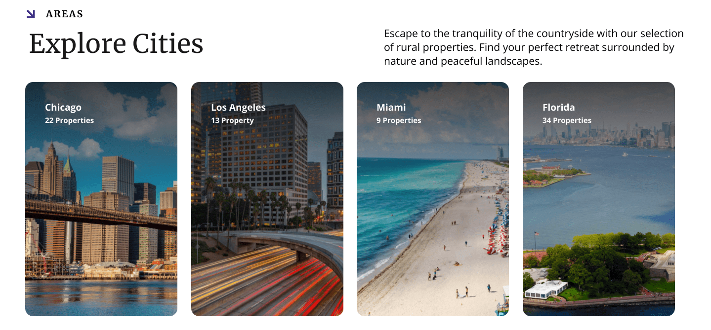 Real Estate Explore Cities